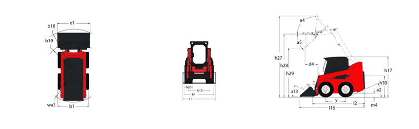 Ficha técnica de la minicargadora compacta Manitou 850R